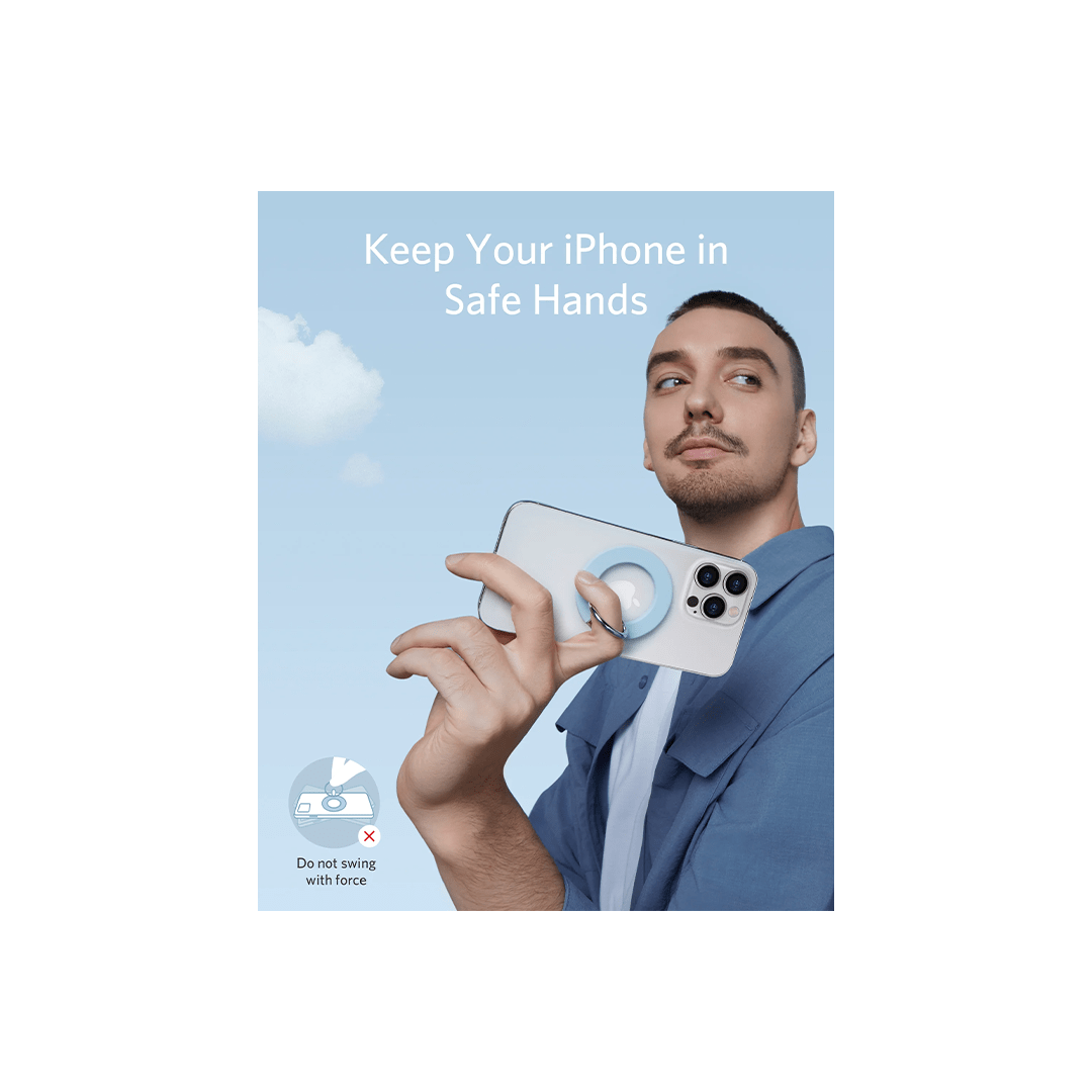 Anker MagGo 610 Magnetic Phone Grip - Misty Blue in Qatar Anker MagGo 610 Magnetic Phone Grip - Misty Blue in Qatar